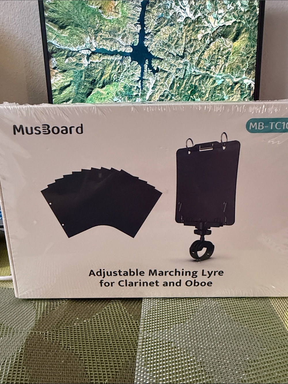 Adjustable Marching Lyre for Clarinet and Oboe - Black